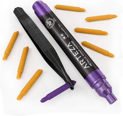 ARTEZA Liquid Chalk Markers, 42 Colors Pack with 50 Chalkboard Labels, Fine Tip Chalk Pens for Blackboard, Whiteboard, Windows, Mirrors, Glass in Saudi Arabia
