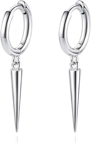 Lightweight Huggie Hoop Earrings for Women: 14K Gold Plated | Rose Gold | 925 Sterling Silver Hypoallergenic Cubic Zirconia Hoops Earring in Saudi Arabia
