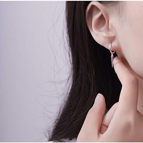 Lightweight Huggie Hoop Earrings for Women: 14K Gold Plated | Rose Gold | 925 Sterling Silver Hypoallergenic Cubic Zirconia Hoops Earring in Saudi Arabia