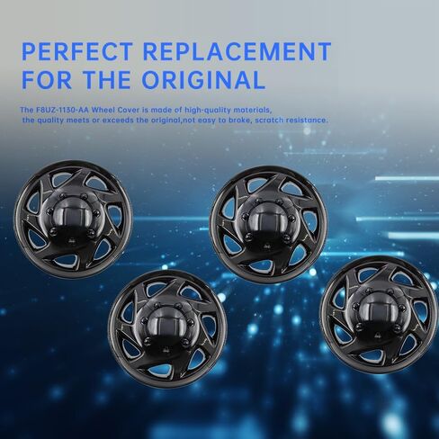 أغطية غطاء محور العجلة F8UZ-1130-AA مقاس 16 بوصة متوافقة مع 1998-2023 Ford Van Econoline E250 E350 E450 F8UZ-1130-AA F8UZ-1130-AACP (مجموعة من 4) in Kuwait