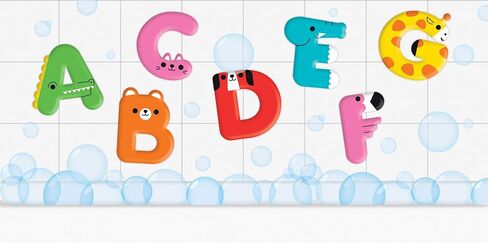 Mudpuppy Animal ABC Stickable Foam Shapes, 26 Foam Alphabet Letters with Mesh Storage Bag – Fun Bath Toys for Toddlers – Learning Activity for Ages 3+, Cactus in Saudi Arabia