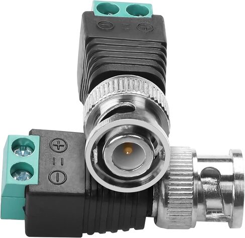 YAODHAOD BNC to Cat5e Adapter BNC Male Connectors to Terminal Solderless Connector BNC Video Balun Terminal Plug Connector for CCTV Surveillance Cable Ethernet Speaker (5PCS) in Saudi Arabia
