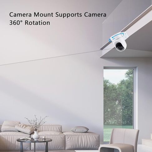 حامل معدني على الحائط للكاميرا متوافق مع كاميرا Eufy E220 & P24 Security Solo الداخلية، حامل كاميرا الأمان، حامل زاوية الكاميرا، دعامة تثبيت الحفر، عبوتان in Kuwait