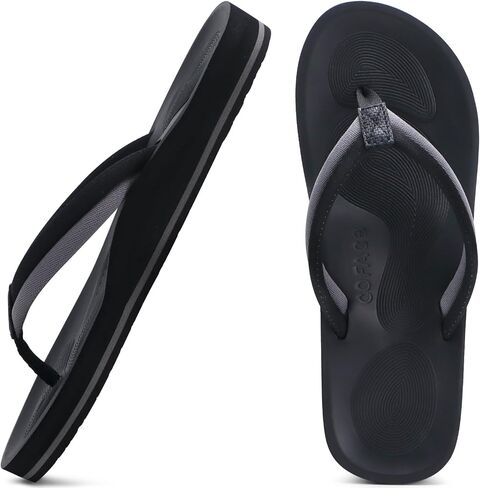 COFACE Flip Flops For Women with Arch Support Comfortable Yoga Mat Orthopedic Sandals Lightweight Womens Flip-Flop in Saudi Arabia