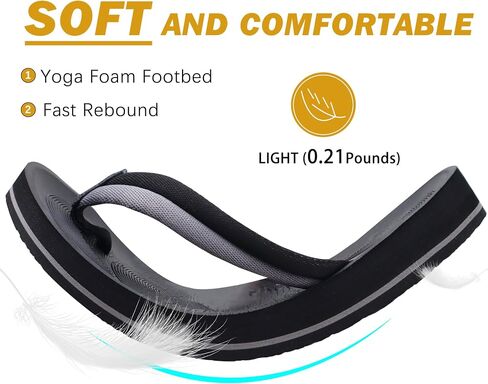 COFACE Flip Flops For Women with Arch Support Comfortable Yoga Mat Orthopedic Sandals Lightweight Womens Flip-Flop in Saudi Arabia
