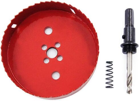 منشار ثقب ثنائي المعدن من Hole Cutte Laiwei HSS وقاطع للجدران الجافة البلاستيكية والخشبية والصفائح المعدنية 4-7/8 بوصة (125 مم) in Kuwait