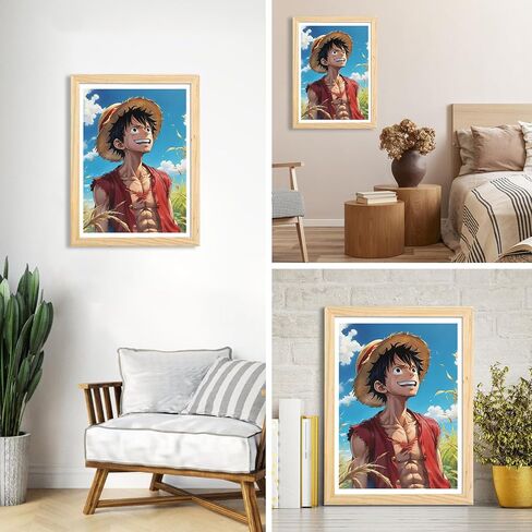 COMBYEO Cartoon Diamond Painting Kits for Adults, 5D DIY Anime Diamond Art Kits, Full Round Drill Crystal Arts and Crafts, Gem Art Painting Kit for Home Wall Decor(12x16inch) in Kuwait