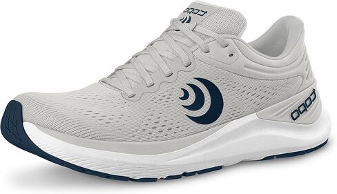 Topo Athletic Men's Ultrafly 4 Comfortable Lightweight 5MM Drop Road Running Shoes, Athletic Shoes for Road Running, Grey/Navy, Size 8 in Saudi Arabia