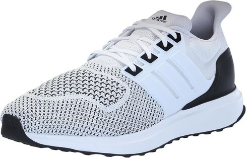 adidas Men's UBounce DNA Sneaker, White/White/Black, 9.5 in Saudi Arabia