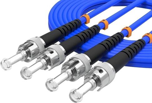 25Meters, LC to SC, Armored Single Mode Duplex Fiber Optic Cables LC-SC Patch Cord Jumper SM SX 82FT Blue in Kuwait