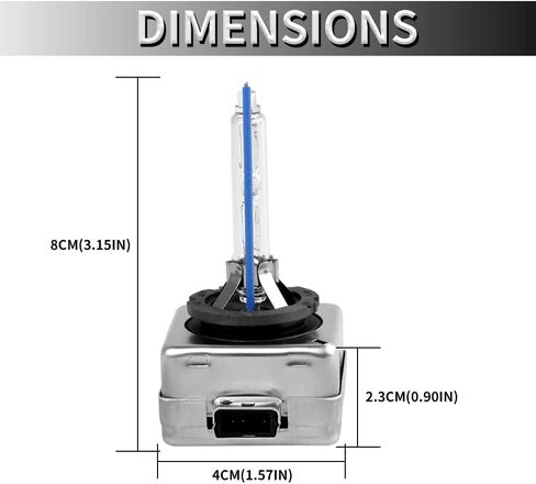 D3S/D3R HID Headlight Bulbs Xenon 8000K white blue 35W Replacement 66340 66340HBI 42403 42302 Headlamp 2pack in Kuwait