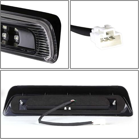 DNA MOTORING 3BL-TTU07-LED-BK-SM Black Housing LED Third Tail Brake Light [Compatible with 07-18 Tundra] in Saudi Arabia