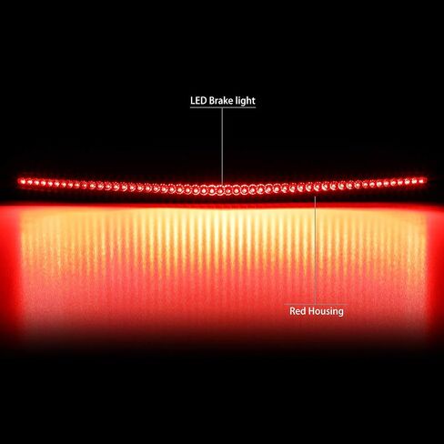 DNA MOTORING 3BL-CDTS06-LED-BK-SM غطاء أسود LED مصباح فرامل خلفي ثالث [متوافق مع 06-11 كاديلاك DTS] in Saudi Arabia