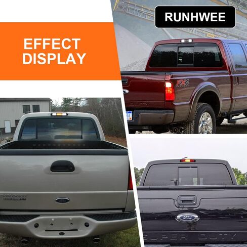 Tail Lights High Mount 3rd Third Brake Light Assembly Cargo Lamp Accessories Replacement for 1999-2016 Ford F250 F350 F450 F550 Super Duty,1993-2011 Ford Ranger Smoked in Saudi Arabia