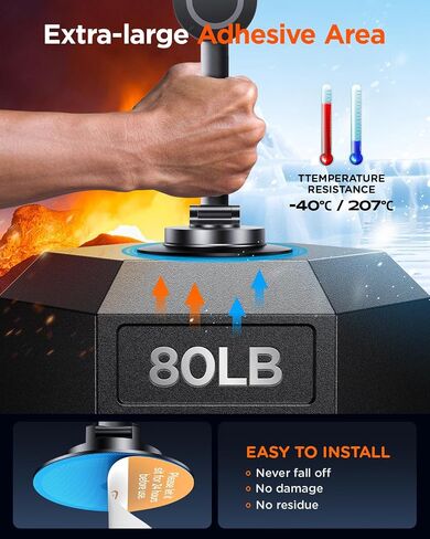 Fits MagSafe Car Mount for Universal Dashboard, Magnetic Phone Holder for Car, 360° Rotatable Zinc Alloy Arm, Super Stable Car Mount for iPhone & All Phones - Horizontal & Vertical Viewing in Saudi Arabia