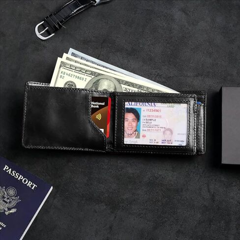 VERSAINSECT king Trifold Genuine Leather Wallet for Men With Flip Out ID Window (Brown) in Saudi Arabia