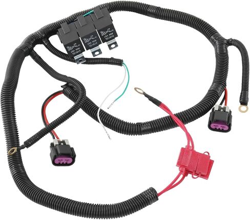 طقم أسلاك ترقية المروحة الكهربائية المزدوجة متوافق مع 1999-2006 GM ECU Control مجموعة أدوات تسخير أسلاك مروحة التبريد الكهربائية # 7L5533A226T in Saudi Arabia