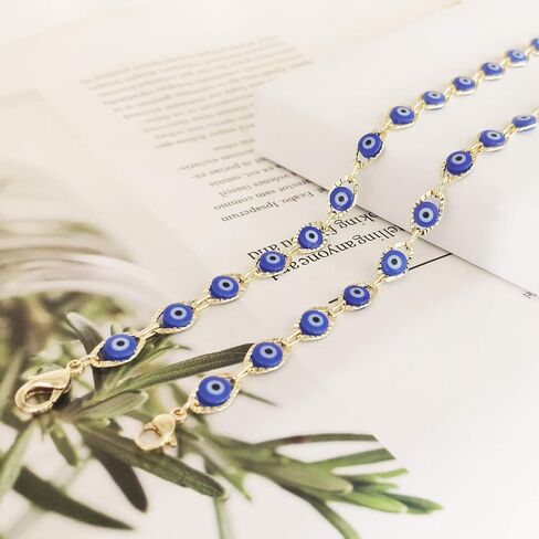 YANCHUN Evil Eye Anklet Bracelet for Women Adjustable Lucky Kabbalah Protection Ankle Bracelet Evil Eye Anklet for Teen Girls in Saudi Arabia
