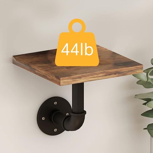 رف خشبي مستصلح طويل عائم صناعي من المزرعة مقاس 39 بوصة كبير، رف أنابيب تخزين معلق، أرفف حائط خشبية ريفية للحمام وغرفة المعيشة والمطبخ وغرفة الغسيل in Kuwait