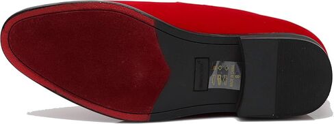 SPK32 Men's Vintage Plain Rhinestone Velvet Dress Loafers Slip On Shoes Classic Tuxedo Dress Shoes in Kuwait