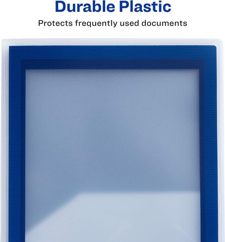 Avery Flexi-View 6 Pocket Organizer, Holds up to 150 Sheets, 1 Blue Organizer (47696) in Saudi Arabia