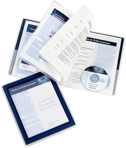 Avery Flexi-View 6 Pocket Organizer, Holds up to 150 Sheets, 1 Blue Organizer (47696) in Saudi Arabia
