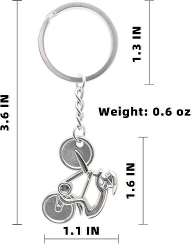Motorcycle Keychains for Men & Women 2-Pack, Metal Motorcycle Model With Key Chain Ring for Key Decoration Pendant Accessories, Gift for Motorcycle Owners and Enthusiasts (Black & Brass Color) in Saudi Arabia