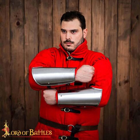 Medieval Knight Steel Bracers Viking Armour LARP Cosplay SCA Historical Reenactment in Saudi Arabia