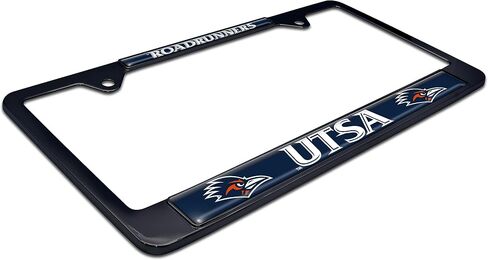 UTSA University of Texas at San Antonio Metal License Plate Frame (Chrome Mascot) in Saudi Arabia