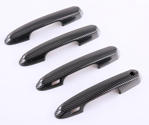 for Toyota RAV4 2019-2023 Door Handle Cover Trims, for Toyota Highlander 2020-2023 Chrome Exterior Sporty Decorative Strip Cover Molding Trims (with Smart Key Hole) in Saudi Arabia