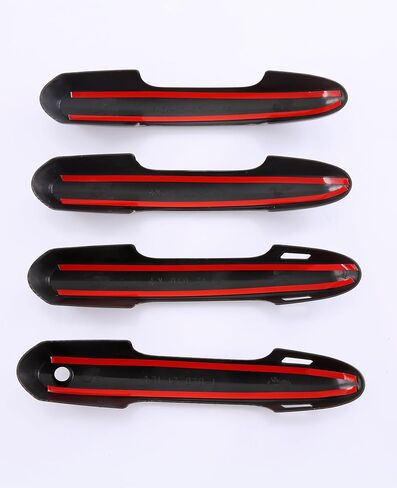 for Toyota RAV4 2019-2023 Door Handle Cover Trims, for Toyota Highlander 2020-2023 Chrome Exterior Sporty Decorative Strip Cover Molding Trims (with Smart Key Hole) in Saudi Arabia