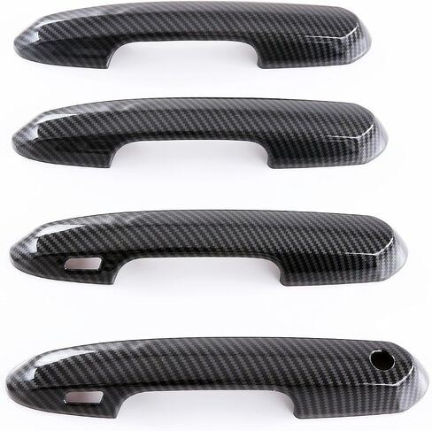 for Toyota RAV4 2019-2023 Door Handle Cover Trims, for Toyota Highlander 2020-2023 Chrome Exterior Sporty Decorative Strip Cover Molding Trims (with Smart Key Hole) in Saudi Arabia