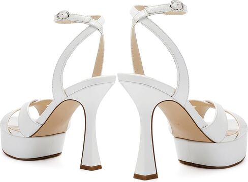 Platform High Heels for Women, Open Toe Ankle Strap Sexy Heeled Sandals for Wedding Party Dress in Kuwait