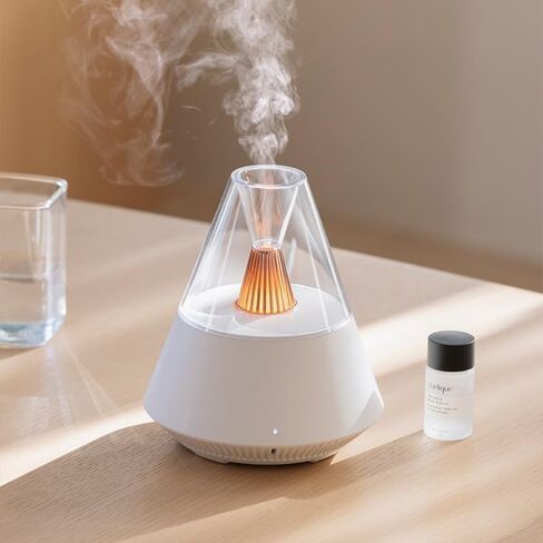 TriPro Essential Oils Aroma Diffuser,Portable Humidifier with Cool Mist and Warm Light Effect,Remote Control,150 ml Capacity,for Bedroom, Office, Living Room, Yoga (Black) in Saudi Arabia