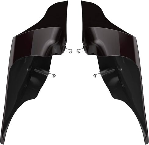 أغطية جانبية ممتدة سوداء زاهية من Advanblack، لوحات ممتدة تناسب 2014+ Harley Touring Street Glide Road Glide Electra Glide Ultra Classic in Kuwait