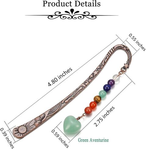 MANIFO خمر المعادن شقرا كريستال المرجعية بلورات الجمشت الأحجار الكريمة القلب قلادة سحر كتاب ماركر للنساء المعلمين القراء in Kuwait