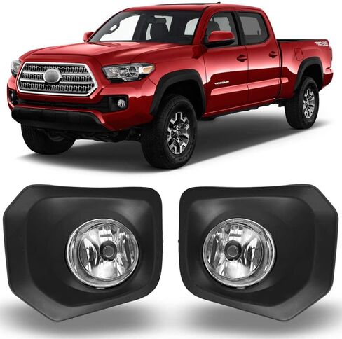 مصابيح الضباب CPW متوافقة مع [2016 2017 2018 2019 2020 2021 2022 Toyota Tacoma] زوج مصابيح الضباب للقيادة + أسلاك + مجموعة مفاتيح in Kuwait
