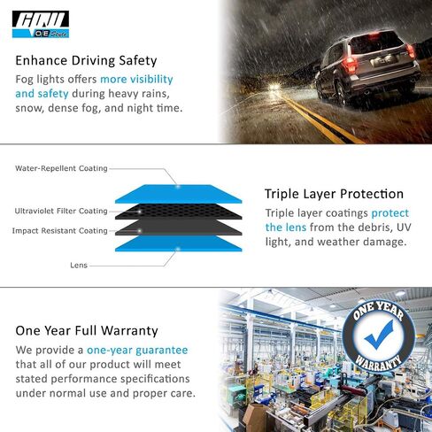 مصابيح الضباب CPW متوافقة مع [2016 2017 2018 2019 2020 2021 2022 Toyota Tacoma] زوج مصابيح الضباب للقيادة + أسلاك + مجموعة مفاتيح in Kuwait