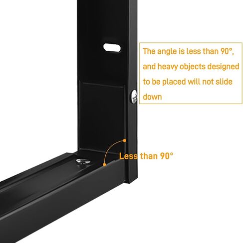 Microwave Mount Bracket Stainless Steel Microwave Brackets 12 to 18.4inch Heavy Duty Microwave Holder Support Frame Steel Foldable Stretch Shelf Rack for Home Kitchen Accessories in Saudi Arabia