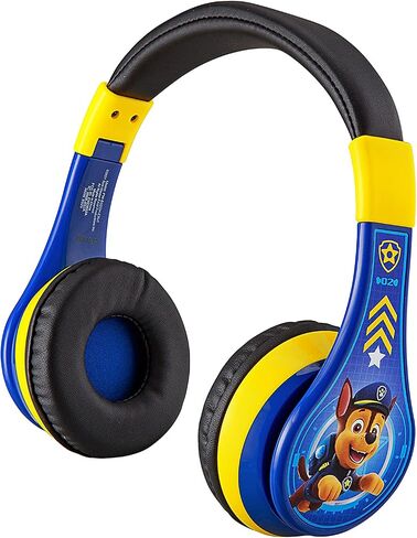 سماعات رأس eKids Paw Patrol Kids بلوتوث مع ميكروفون، سماعات رأس منخفضة الحجم للأطفال للمدرسة أو المنزل أو السفر in Saudi Arabia