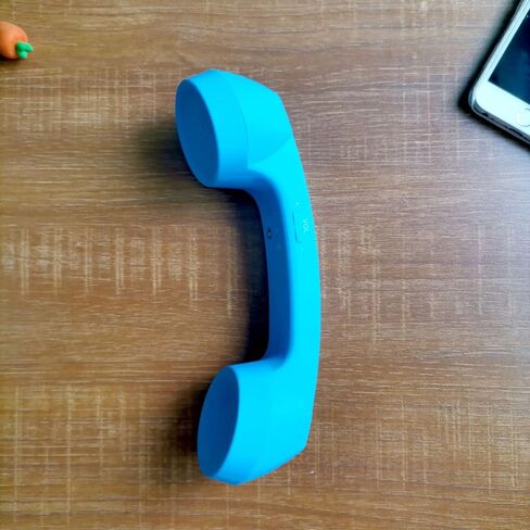 Retro Phone Handset Wireless Bluetooth Handset Mic Headphones Comfort Mic Speaker Phone Call Receiver Compatible with iPhone iOS Android iOS Cell Phone Telephone in Saudi Arabia