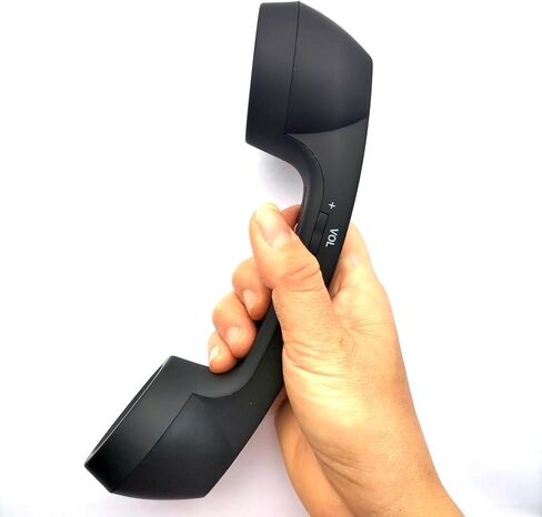 Retro Phone Handset Wireless Bluetooth Handset Mic Headphones Comfort Mic Speaker Phone Call Receiver Compatible with iPhone iOS Android iOS Cell Phone Telephone in Saudi Arabia