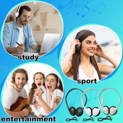 مجموعة سماعات رأس مكونة من 360 قطعة، سماعات رأس سلكية للأطفال والطلاب والفصول الدراسية والمدرسة، قابلة للتعديل مع مقبس 3.5 ملم فوق الرأس لسماعات الرأس للتعلم عبر الإنترنت (150 قطعة) in Saudi Arabia