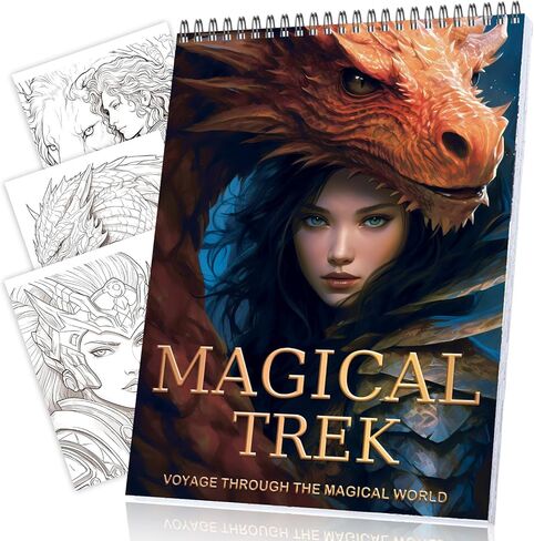 كتب التلوين للنساء دوامة ملزمة 30 صفحة تصميم جانب واحد كتاب التلوين الهدايا الفنون والحرف للنساء للاسترخاء والقلق والاكتئاب كتب التلوين للكبار رحلة سحرية in Kuwait