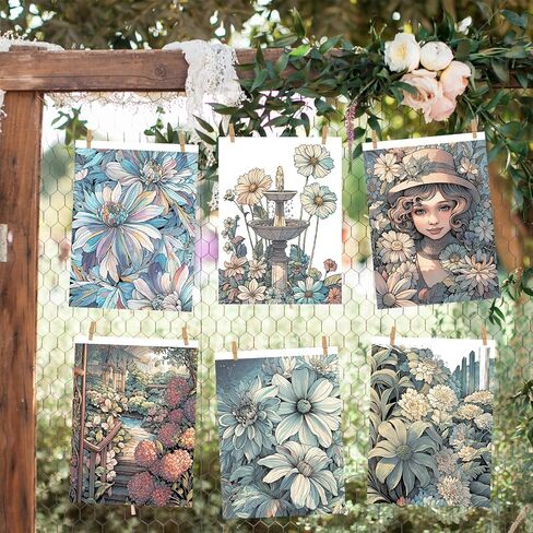 كتب تلوين حديقة الأحلام للكبار، كتاب تلوين للنساء، صفحة حلزونية ملزمة، تصميم من جانب واحد، هدايا الفنون والحرف اليدوية للنساء للاسترخاء والقلق والاكتئاب، 30 صفحة تلوين ملونة in Kuwait