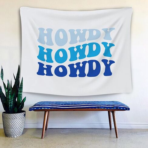 OGILRE Boho Pink Preppy Howdy Home Girls Bedroom Decorations Wall Art Hanging Tapestry, Retro Hippy Preppy Howdy Tapestries, 50x60 Inch in Kuwait