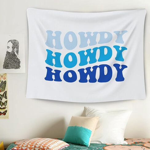 OGILRE Boho Pink Preppy Howdy Home Girls Bedroom Decorations Wall Art Hanging Tapestry, Retro Hippy Preppy Howdy Tapestries, 50x60 Inch in Kuwait