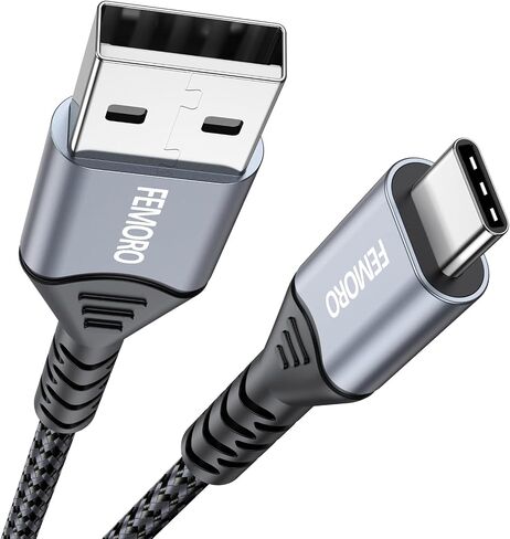 FEMORO 10 ft USB C Cable Fast Charging 60W, USB A to USB-C Charger Cables 10 Foot, Extra Long USBC Type C 2.0 Cord for Android Phone iPad iPhone 15 Galaxy LG in Saudi Arabia