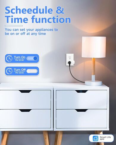 GreenSun WiFi Smart Plug، مقبس USB ذكي مع Alexa Google Home، وظيفة مقبس WiFi ذكي 16A، جهاز تحكم عن بعد لاسلكي، التحكم الصوتي ومقبس المؤقت 2.4 جيجا (عبوتان) in Kuwait