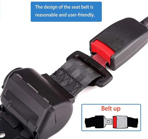 مجموعة أحزمة مقعد عربة الجولف من KIE، مجموعة أحزمة مقعد عربة الجولف الأمامية والخلفية العالمية القابلة للسحب متوافقة مع EZGO، Club Car، Yamaha in Kuwait